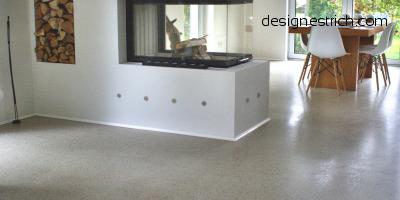 Designestrich, Sichtestrich, geschliffener Estrich, Designboden, CemFlow-Designfloor