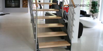 geschliffener Estrich, Designestrich, CemFlow - Designfloor, Sichtestrich