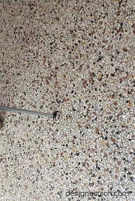 aufgearbeiteter Terrazzo