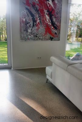 Designestrich, Sichtestrich, geschliffener Estrich, Designboden, CemFlow-Designfloor